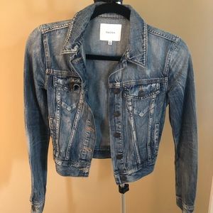 Aritzia Talula cropped jean jacket
